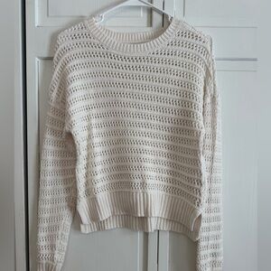 Aeropostale Women's Ivory Knit Sweater